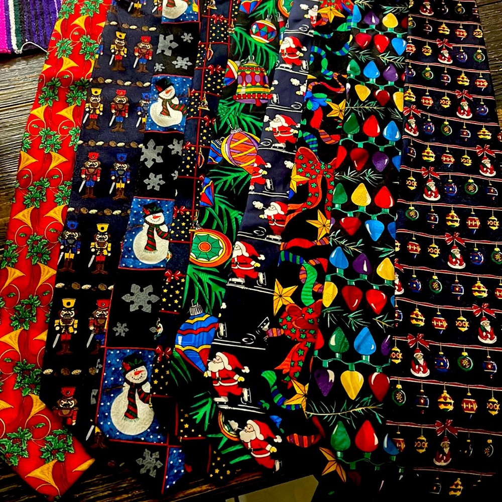 Mens Christmas Neck Ties